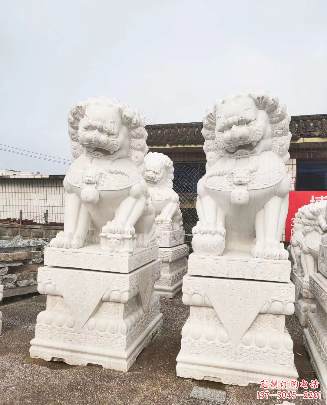 菏泽“璀璨夺目,玉狮雕塑惊艳登场”