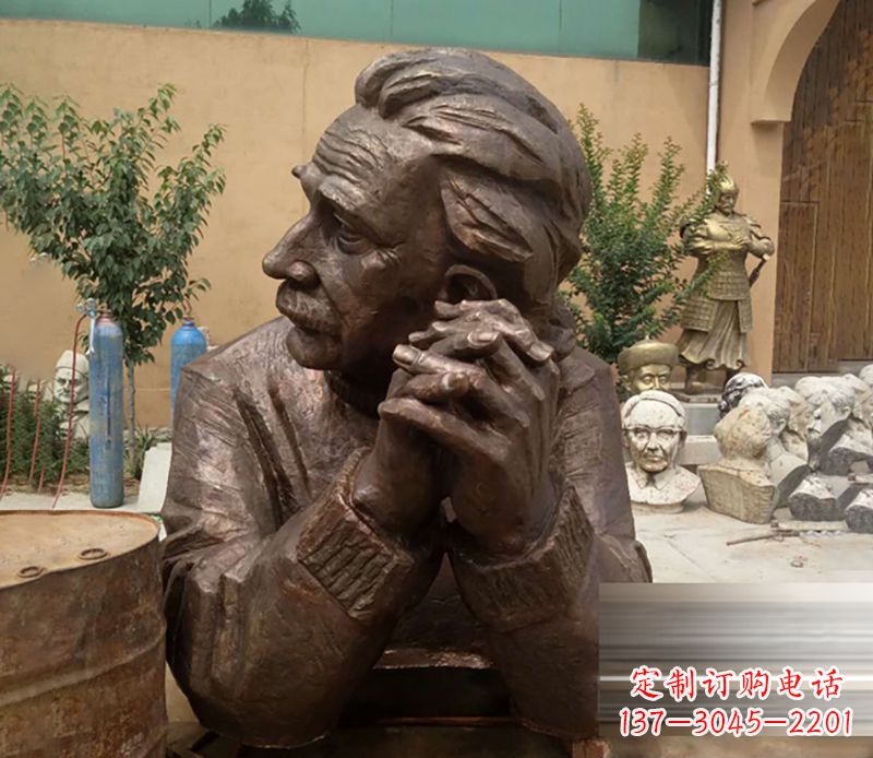 菏泽爱因斯坦名人铜雕纪念品