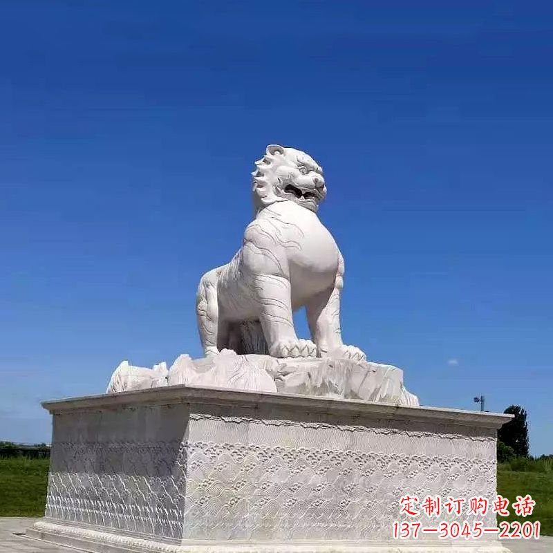 菏泽白虎魅力古老神兽雕塑摆件