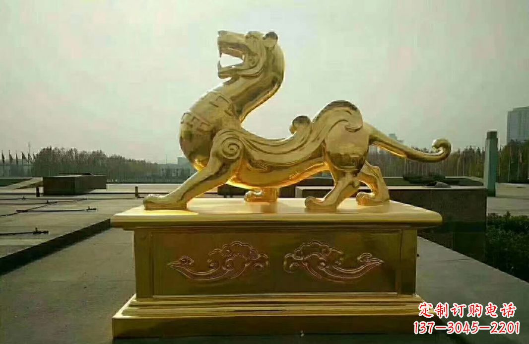 菏泽白虎铜雕