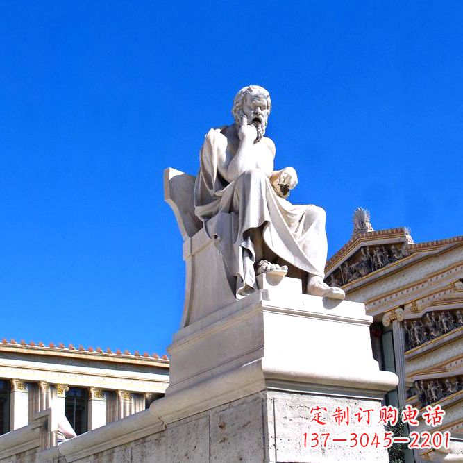 菏泽柏拉图大理石景观雕塑——完美融合现代城市文化与古典艺术