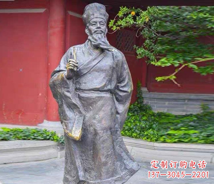 菏泽北宋文学家苏轼铜雕