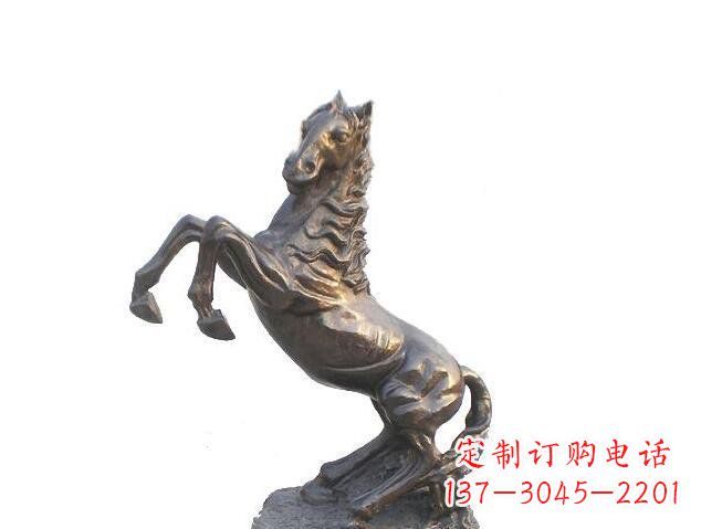 菏泽精美的奔腾马铜镀铜动物雕塑