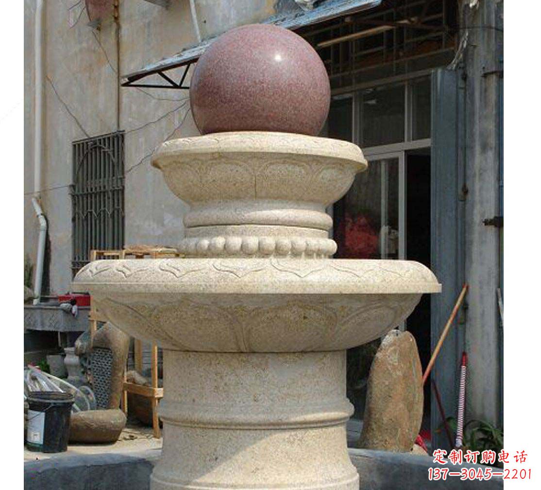 菏泽别墅景观装饰风水球喷泉雕塑