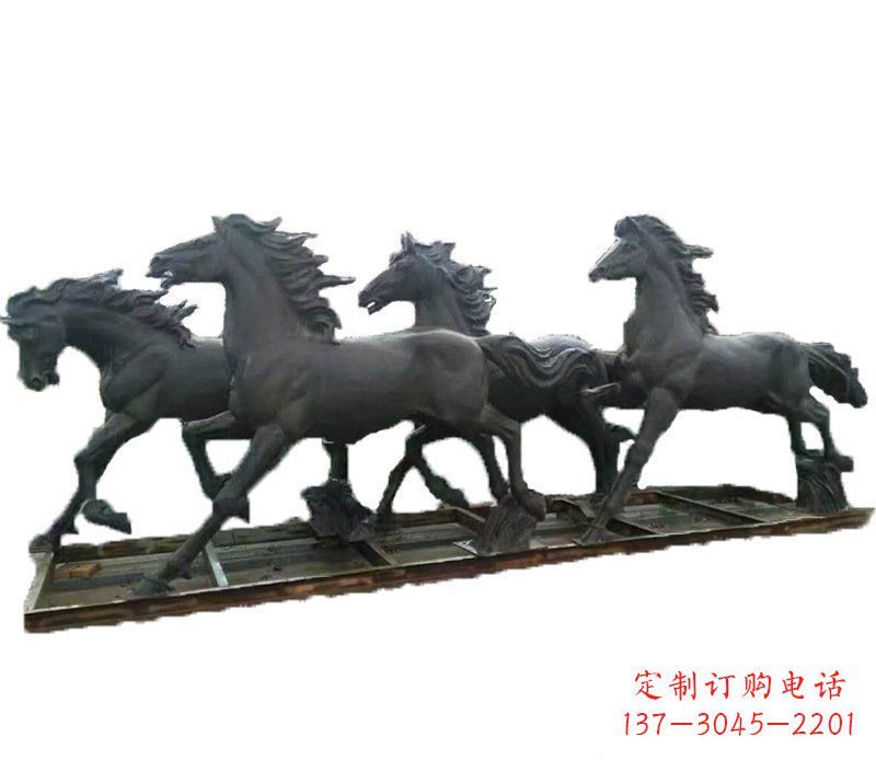 菏泽铜质动物雕塑,为别墅景观增添美感