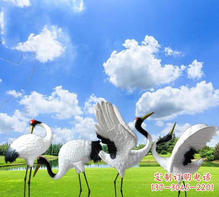 菏泽玻璃钢丹顶鹤