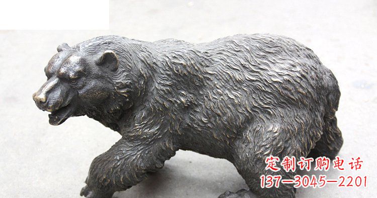 菏泽以玻璃钢制作的北极熊雕塑
