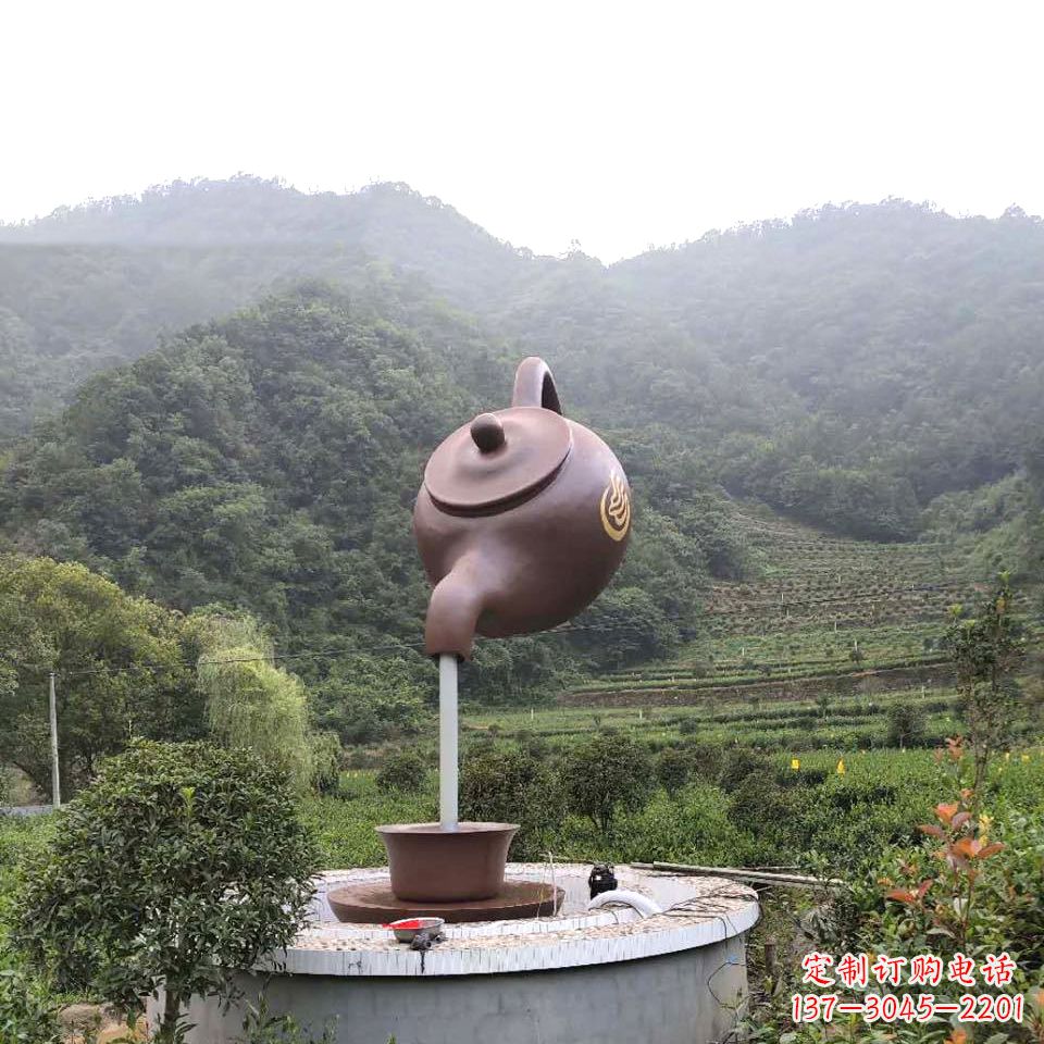 菏泽玻璃钢天壶喷泉精致而神奇的雕塑
