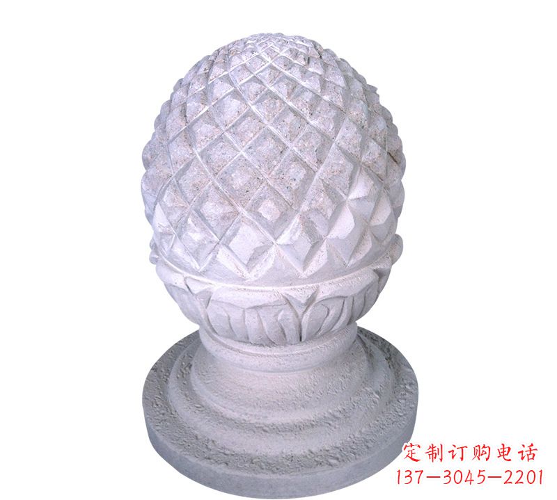 菏泽菠萝型挡车路障石球