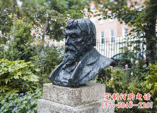 菏泽伯特兰·罗素铜雕胸像-世界名人英国著名哲学家雕塑