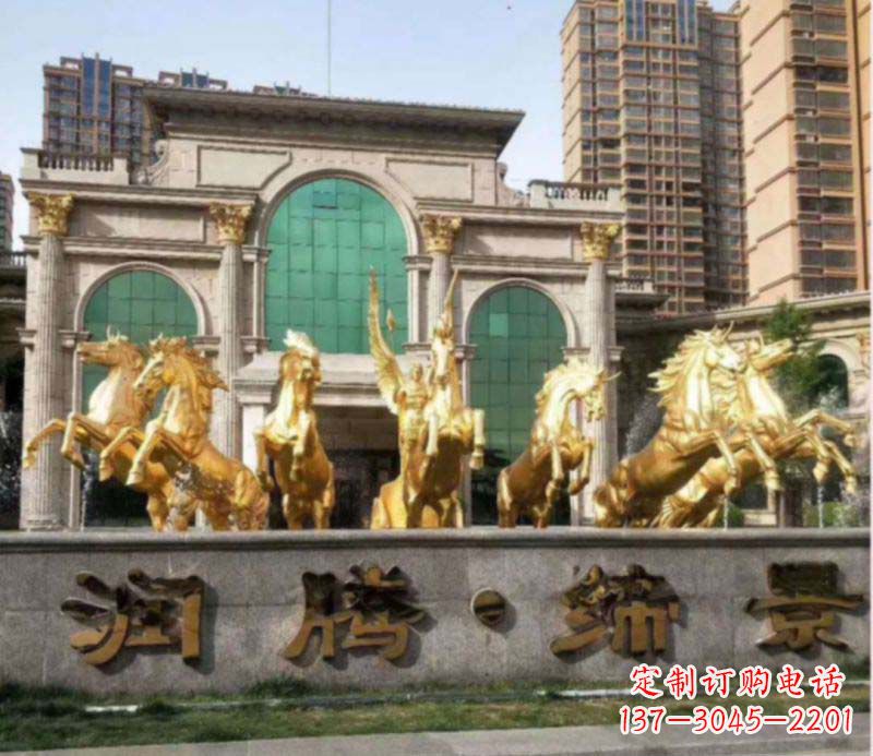 菏泽不锈钢阿波罗战车雕塑