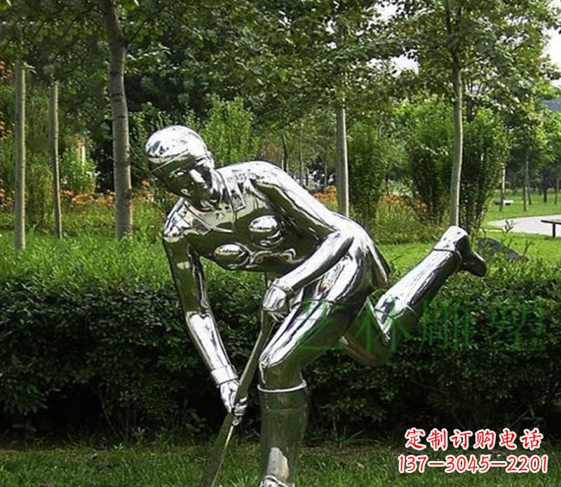 菏泽不锈钢保龄球人物雕塑