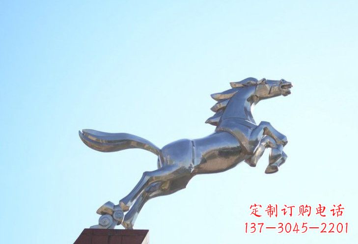 菏泽不锈钢奔马雕塑