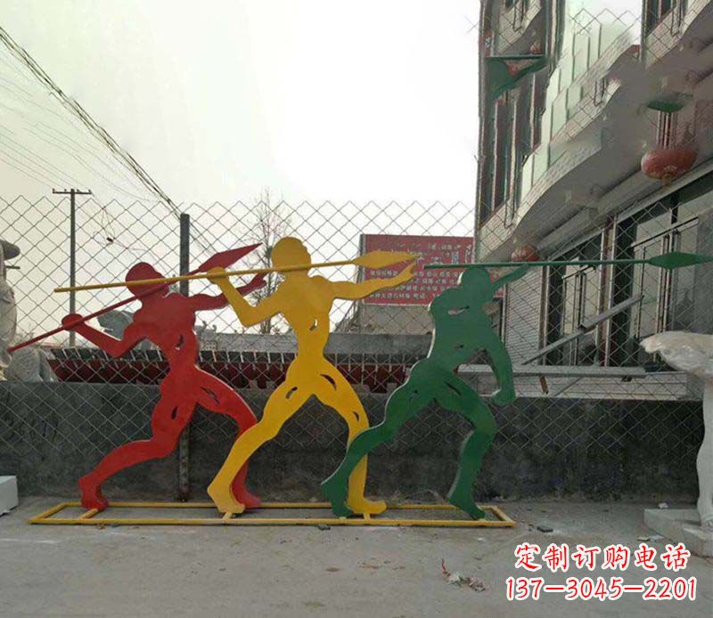菏泽不锈钢标枪雕塑