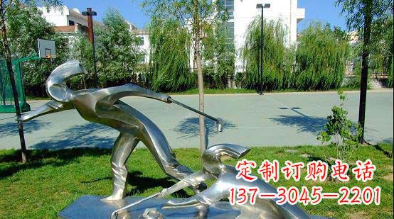 菏泽不锈钢冰壶运动雕塑