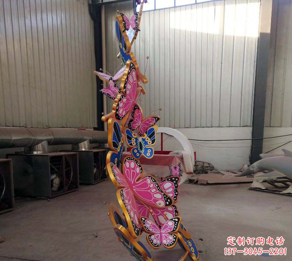 菏泽精致绚丽的不锈钢蝴蝶雕塑