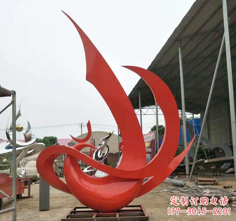 菏泽不锈钢彩色凤凰雕塑传承东方美学