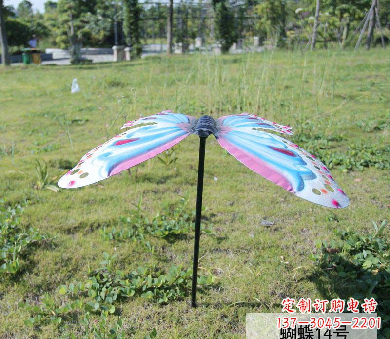 菏泽不锈钢彩色蝴蝶雕塑艺术之美