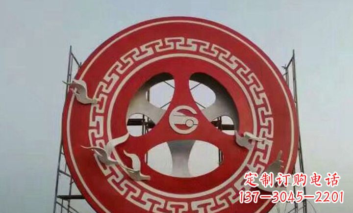 菏泽不锈钢齿轮广场雕塑