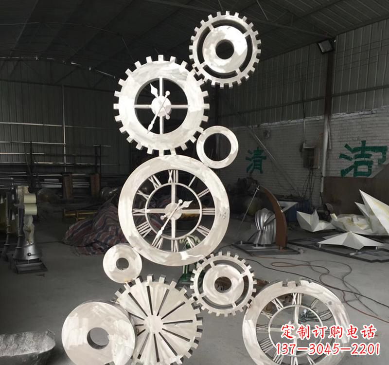 菏泽不锈钢齿轮景观雕塑