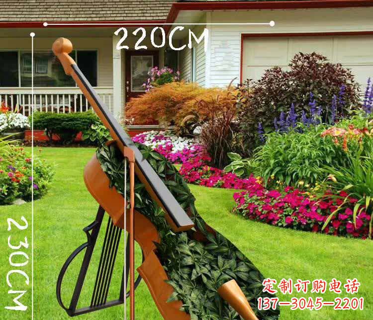 菏泽不锈钢抽象大提琴雕塑1