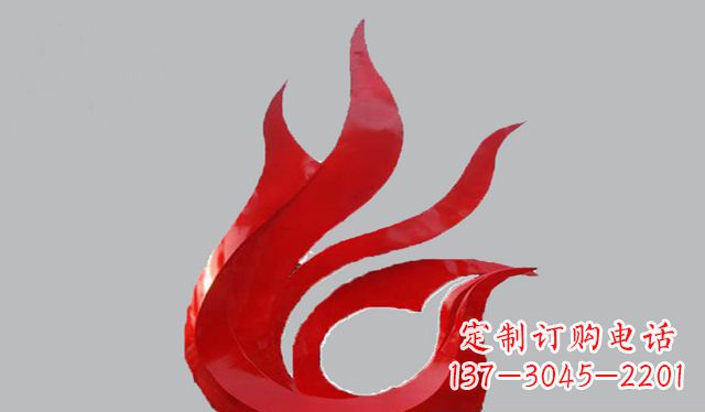 菏泽不锈钢凤凰雕塑——传承古代文化之美