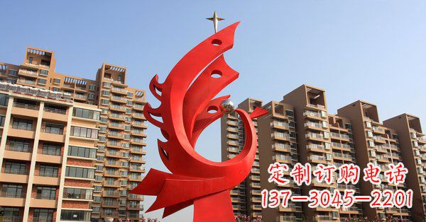 菏泽凤凰灿烂的不锈钢雕塑