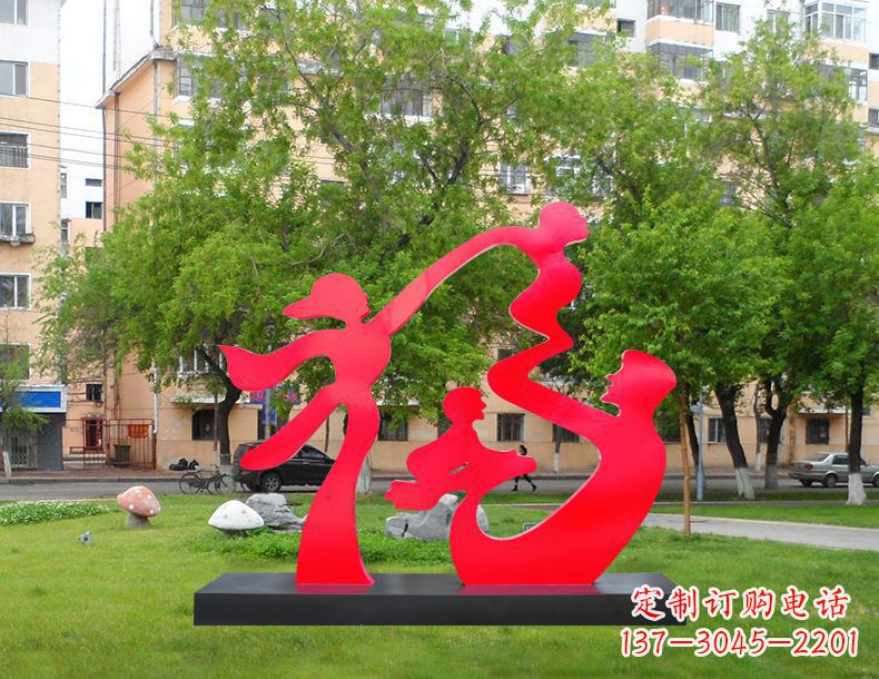 菏泽不锈钢福字雕塑