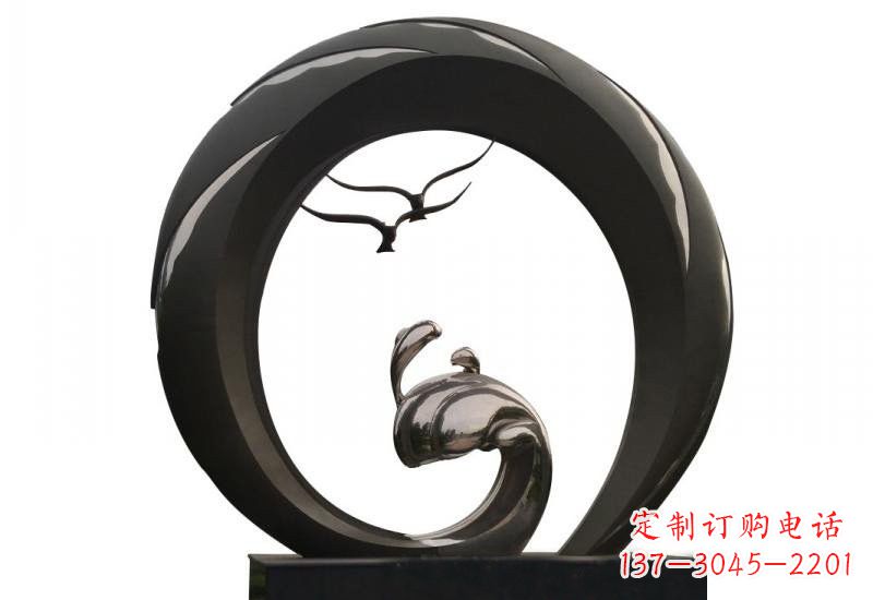 菏泽不锈钢海鸥雕塑海洋之韵