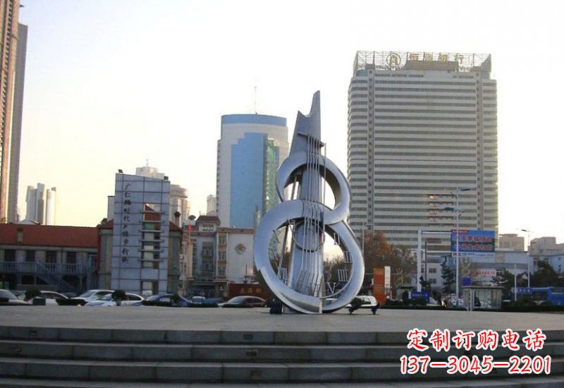 菏泽不锈钢吉他雕塑