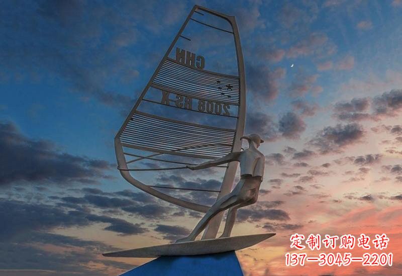 菏泽不锈钢帆船雕塑——象征着美丽的梦想