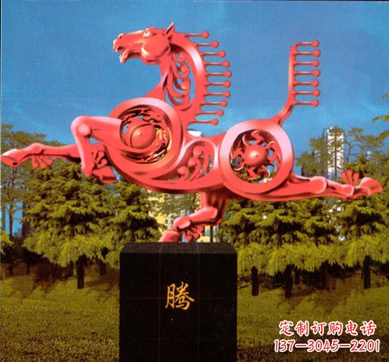 菏泽不锈钢抽象马雕塑设计图