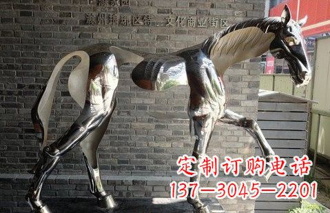 菏泽不锈钢抽象马雕塑