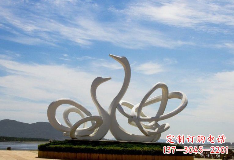 菏泽不锈钢制天鹅雕塑