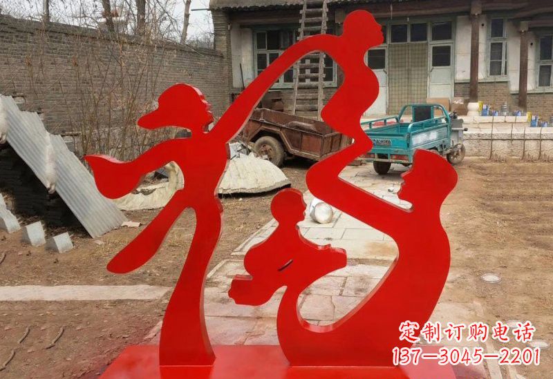 菏泽不锈钢福字雕塑给家庭带来更多福气