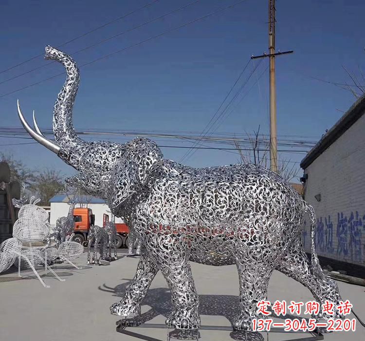 菏泽不锈钢大象雕塑
