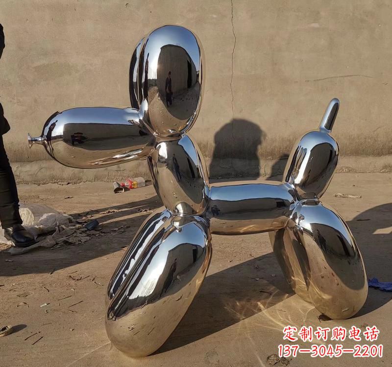 菏泽不锈钢电镀动物狗雕塑