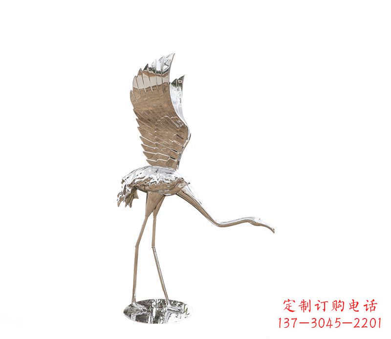 菏泽不锈钢火烈鸟雕塑灿烂耀眼的艺术之作