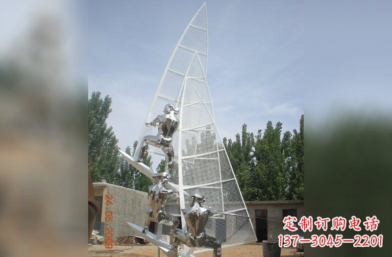 菏泽不锈钢帆船比赛雕塑