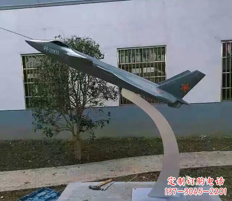 菏泽不锈钢飞机雕塑精美的艺术品