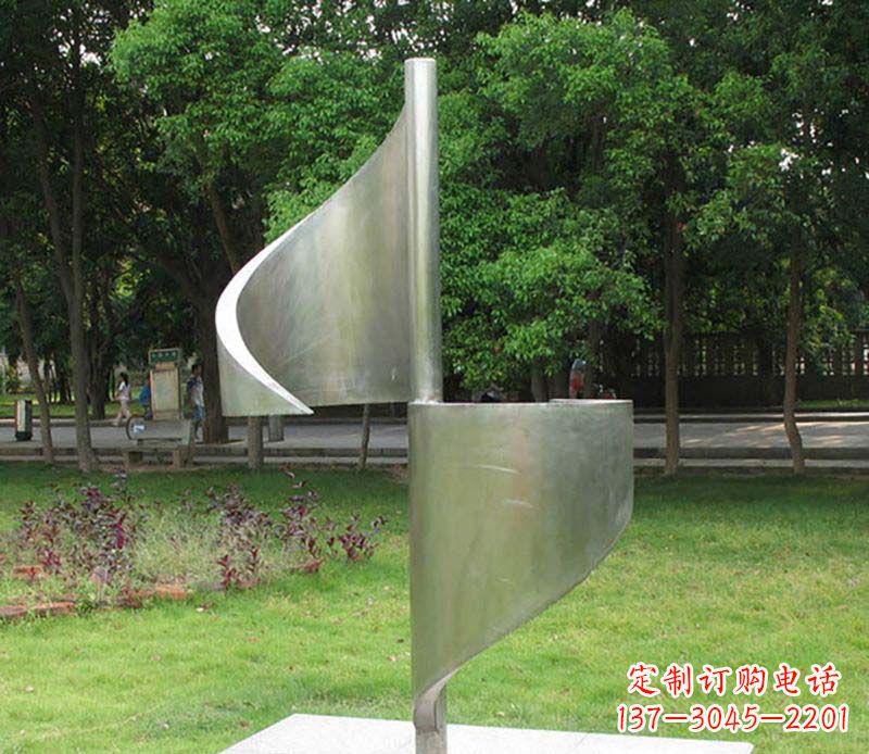 菏泽精美不锈钢风车雕塑