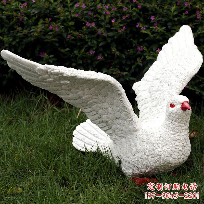 菏泽不锈钢鸽子雕塑