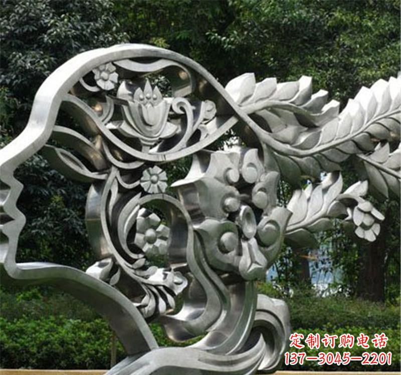 菏泽不锈钢雕塑美丽的象征