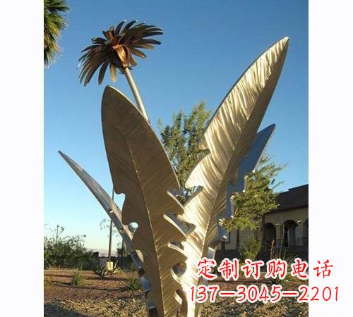 菏泽不锈钢蒲公英雕塑——点缀公园美景