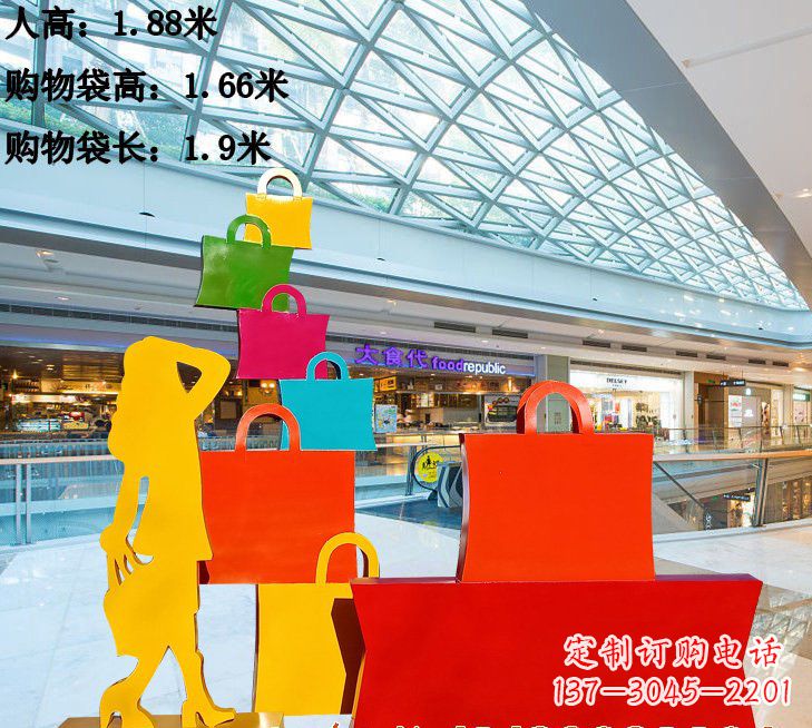 菏泽不锈钢购物袋雕塑艺术品的独特之处