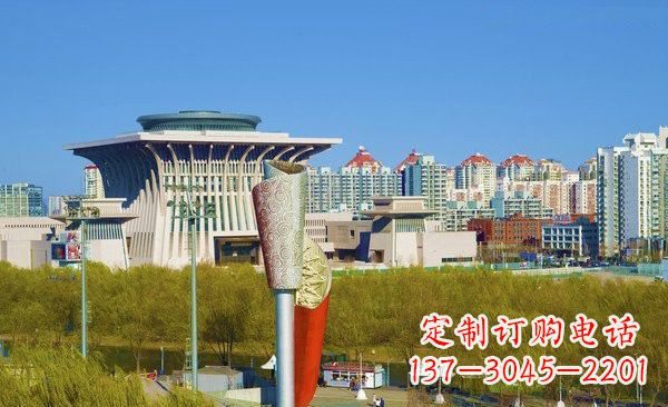 菏泽不锈钢广场大型火炬雕塑