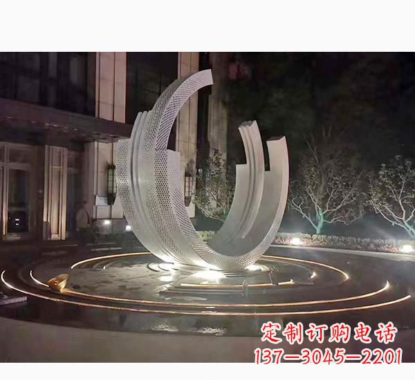 菏泽不锈钢广场喷泉雕塑精美的艺术珍品