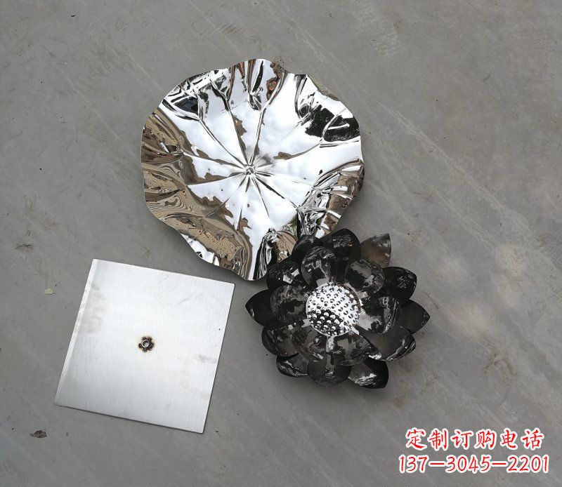 菏泽不锈钢荷叶雕塑传承传统文化