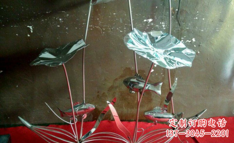 菏泽不锈钢荷花雕塑