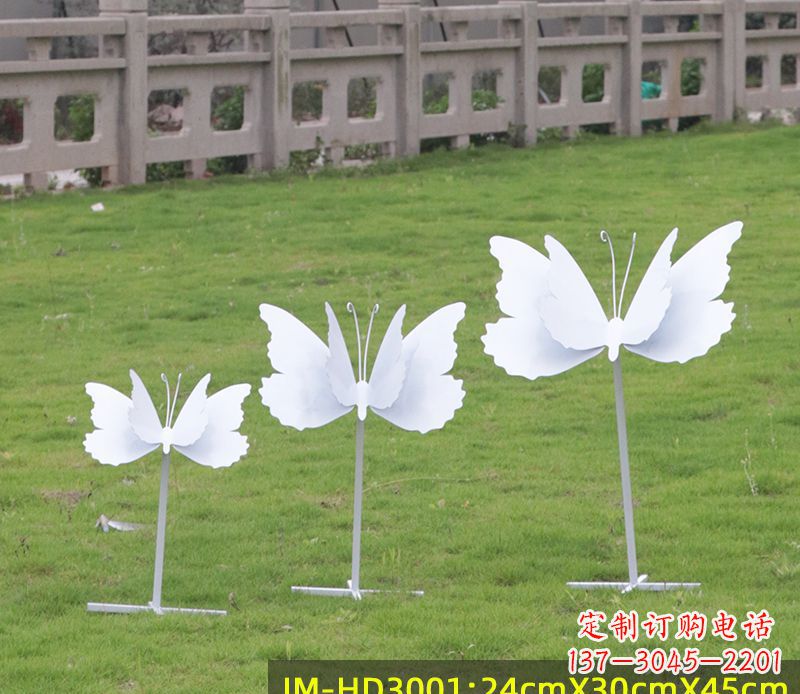 菏泽不锈钢蝴蝶组合雕塑精美的艺术品